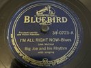 Bluebird 78 RPM Big Joe McCoy - I’m All Right Now 34-0723 V+ BLUES