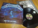 Metallica - Ride The Lightning vinyl Lp Venezuela 1991 Iron Maiden Motley Crue