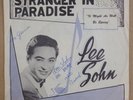 Lee Sohn STRANGER IN PARADISE Signed 45 rpm w/Picture Sleeve 1962 Korean Lounge
