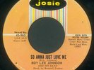Roy Lee Johnson And His Band So Anna Just Love Me / Boogaloo #3 - 45T x 1