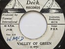 45 SKA / JACKIE OPEL / VALLEY OF GREEN / TOP-DECK / LISTEN