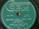 John and Lucy Bava Where the Saints Gospel Cozy Records Davis WV vintage 78