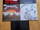 METALLICA - KILL, RIDE, MASTER, JUSTICE & BLACK ALBUM ON BLACK VINYL  SLAYER..