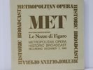 MET New Sealed Original LP Set Wolfgang Amadeus Mozart Le Nozze Di Figaro 1940