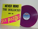 Sex Pistols. Never Mind the Bollocks. Purple Marbled Vinyl Album.