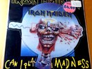 IRON MAIDEN CAN I PLAY WITH MADNESS 1988 SHAPED PIC DISC INLAY EMI