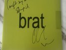 Charli XCX - BRAT  SIGNED Clear Pink Splattered VINYL LP w/ HANDWRITTEN LYRIC