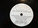 Charles Ives FOURTH SONATA Violin & Piano SZIGETI / FOLDES League Composers 78