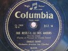 Charles Trenet 78 RPM / Que Reste-T-Il De Nos Amours & Douce France (38-0323-JA)
