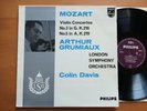 Philips A 02224 L Mozart Violin Concertos 3 & 5 Arthur Grumiaux EX Plum Label