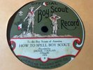 JACKIE COOGAN OFFICIAL BOY SCOUT 78 RPM RECORD RARE LABEL
