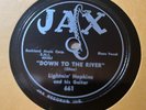 LIGHTNIN' HOPKINS-JAX 661-DOWN TO THE RIVER/GONE AGAIN-TEXAS BLUES 78 1951 VG+