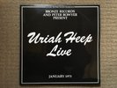 Uriah Heep - Live January 1973 UK double LP Bronze + inners/booklet VG+/Ex/Ex