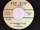 The Harptones -Tip Top 401  My Memories Of You / High Flyin' Baby ** 1957 ** VG+