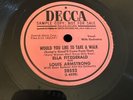 PROMO Decca 78 RPM Ella Fitzgerald & Louis Armstrong - Take A Walk 28552 V++