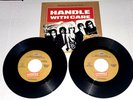2 *MINT* BEATLES HARRISON TRAVELING WILBURYS PROMO 45 HANDLE WITH CARE & SLEEVE