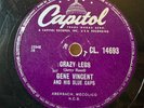 78Rpm Rockabilly, Gene Vincent 'Crazy Legs / Important Words' Capitol