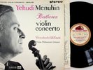 ASD 377 ED1 W/G UK- Beethoven Violin Concerto MENUHIN Silvestri LP (Vinyl NM)