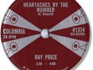 Super Rare 1959 RAY PRICE Country 78 RPM Record. Heartaches by the Number