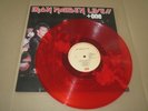 IRON MAIDEN -LIVE + ONE- AWESOME RARE PRESS LP VINYL METALLICA JUDAS GREECE RED