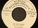 LITTLE RICHARD: get rich quick / thinkin' bout my mother RCA 7