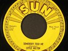 LITTLE MILTON: beggin' my baby SUN 7