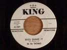 Ba Ba Thomas  Miss Shake It/Love Can't Be Beat Promo RARE  R&B, Soul Rocker