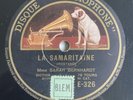 78 RPM SARAH BERNHARDT - La Samaritaine / Phèdre - Diction GRAMOPHONE E 326