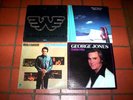80's COUNTRY  ( 4 ) VINYL LP lot: WAYLON / WILLIE / HAGGARD / GEORGE JONES vg++