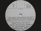 Sansavino Jazz Band Play Trad LP CVSR MMT4 VG/EX 1970s acetate, recorded in The