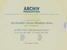 Johann Sebastian Bach - Enrico Mainardi  Das Schaffen Suite Für Violoncello Solo