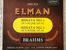 LONDON  LL 1630   BRAHMS violin SONATAS NO.2 & 3   MISCHA ELMAN