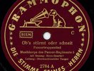 PANZERLIED (OBS STÜRMT ODER SCHNEIT) - GERMAN WW2 MARSCH RARE 78rpm Record