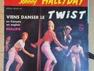Trés Rare EP Johnny Hallyday  Pochette PAPIER imp SPP Louvier (écriture épaisse)