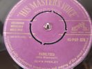ELVIS PRESLEY PARALYZED / WHEN MY BLUE MOON TURNS TO GOLD AGAIN GOLD HMV 45
