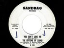 NORTHERN SOUL-EPITOME OF SOUND-YOU DON'T LOVE ME/WHERE WERE YOU-SANDBAG 101