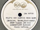 RUDY VALLEE THAT'S WHY DARKIES WERE BORN 1935 UNISSUED TEST PRESSING 78 RPM