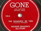 GONE Records George Benson's All-Stars RARE Jazz Blues J-V-B 78 jvb DETROIT