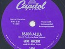 GENE VINCENT “Be-Bop-A-Lula / Woman Love” 10” 78 RPM Record Rockabilly 50s Rock