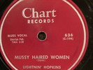 BLUES 78 rpm LIGHTNIN' HOPKINS CHART 636