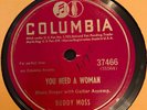 Columbia 37466 BUDDY MOSS Need A Woman GREAT guitar BLUES   78 rpm EE+ HEAR