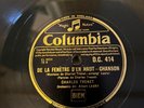 CLASSIC CHARLES TRENET 78 RPM LA MER 1946 UK COLUMBIA D.C.414