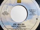 Joe Walsh-Life's Been Good/Theme From Boat Weirdos-45 RPM VG F350