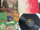 The Beatles Sgt Pepper vinyl LP 1967 mono 1st Press, cutouts, Nice Copy