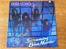 Girlschool - Screaming Blue Murder (fully signed / promo vinyl album) 1982