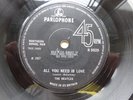 5 Beatles UK vinyl Parlophone singles incl RARE 'ALL YOU NEED IS LOVE'