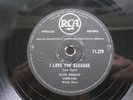 ELVIS PRESLEY 78 RPM I LOVE YOU BECAUSE / TRYIN TO GET TO YOU 1959 SA RCA 71.279