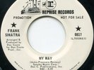 FRANK SINATRA SIGNATURE SONG MY WAY ORIGINAL REPRISE VG++ CLEAN LABEL DJ 45