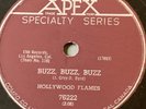 Buzz Buzz Buzz / Crazy Hollywood Flames Apex Canadian Press 1957  78 rpm record