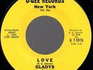 Gladys Love and A Precious Moment 45 rpm on O Gee Records Soul Rhythm and Blues
